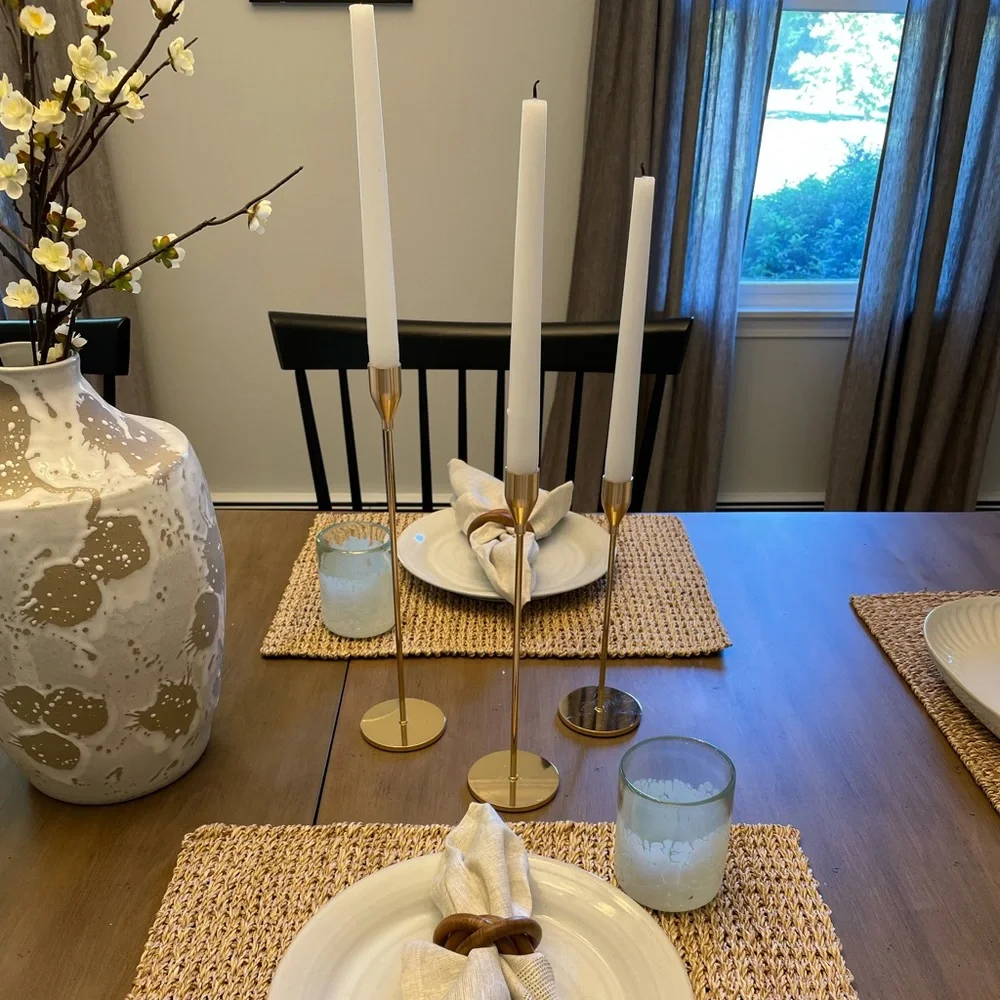 N/A gold candlesticks